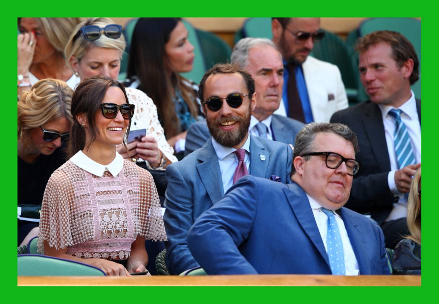 Pippa Middleton con il fratello James (Getty Images)